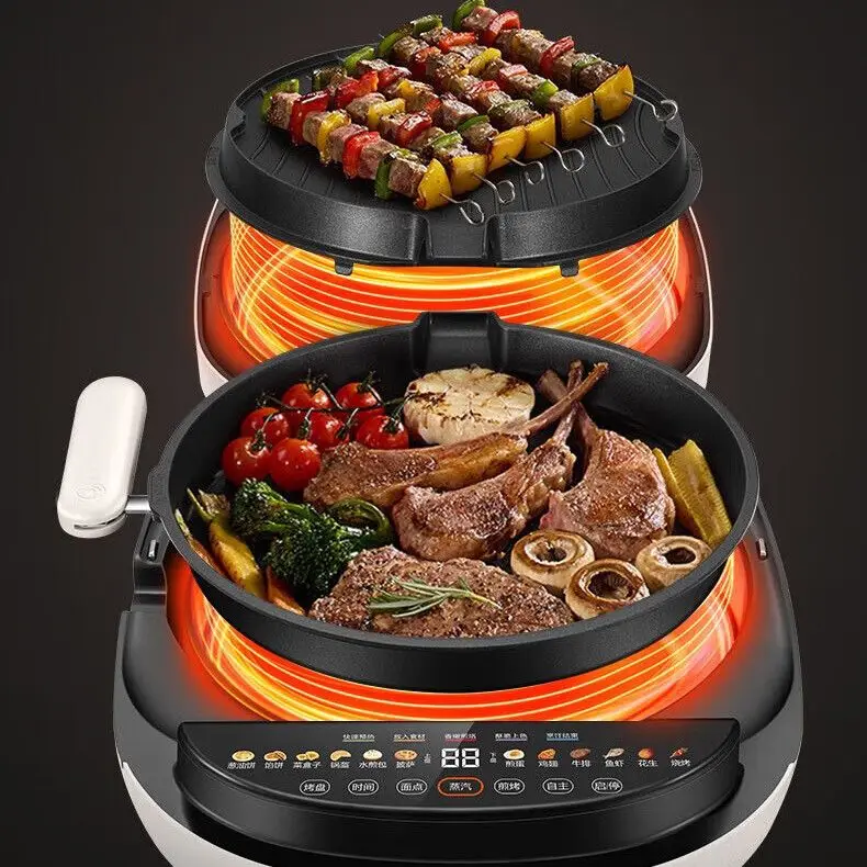 Máquina de tortitas eléctrica para el hogar, máquina de tortitas, máquina de tortitas eléctrica multifuncional extraíble de doble cara