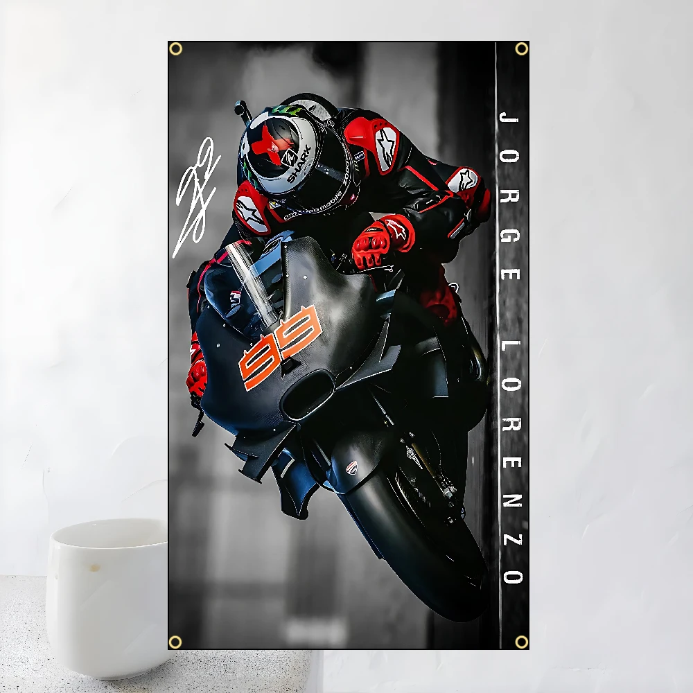 60x90cm 90x150cm Jorge Lorenzo 99 Flags Polyester Printed Banner For Home Decoration