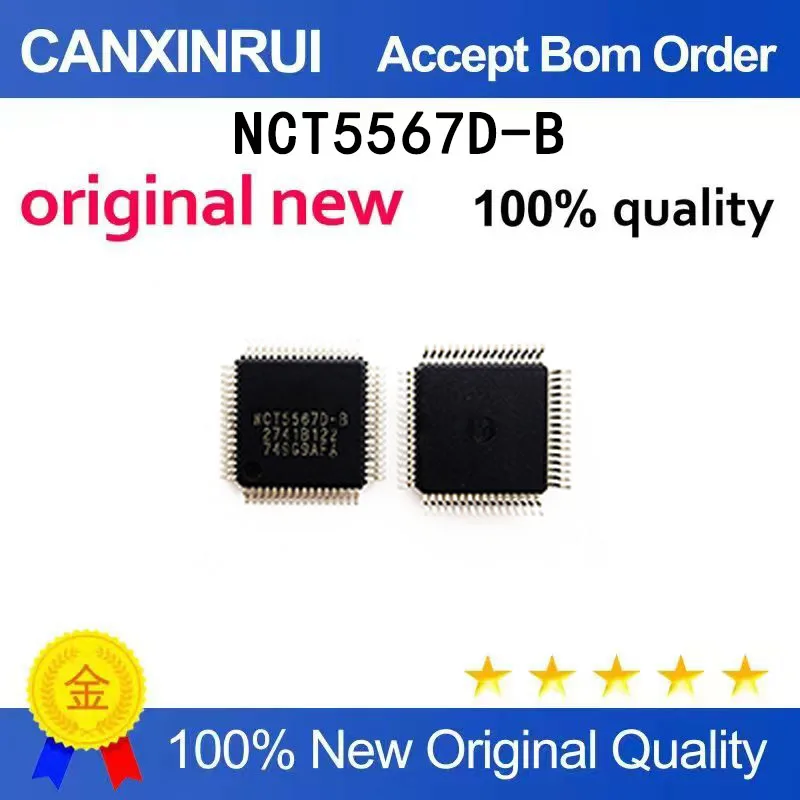 

（5 pieces）NCT5567D-B NCT5567D-8 QFP NCT5567D-M brand new in stock, truly brand new