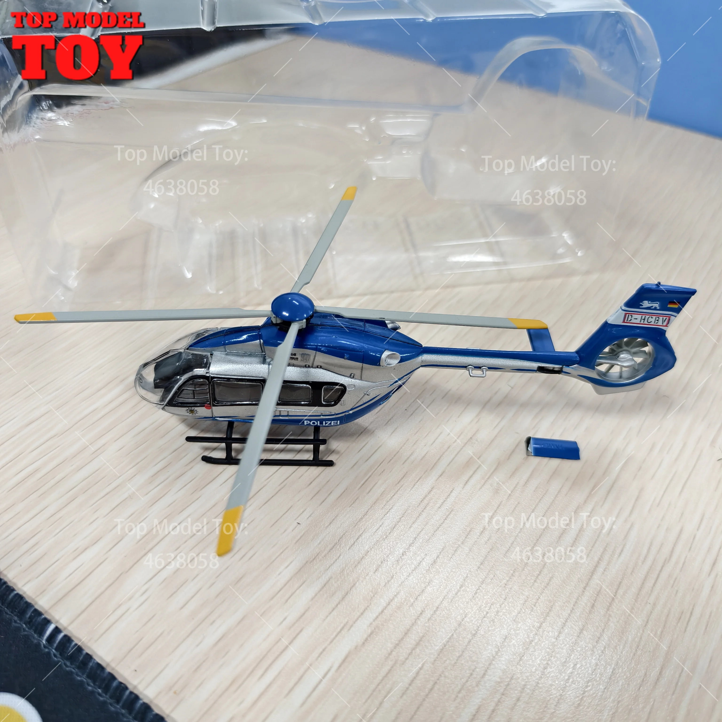 

Defective Defective 1/87 Scale Airbus Helicopter H145 Polizei Schuco Airplane Diecast Collectible Model Mini Airplane Toy