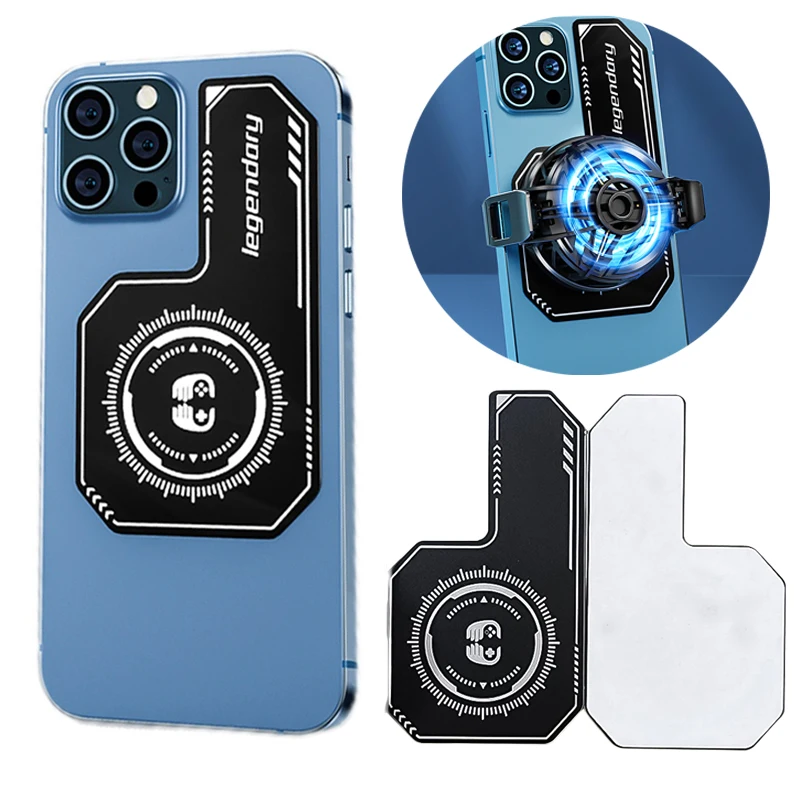 Summer Novelty Mobile Phone Cooler Magnetic Sticker Heat Dissipation Plate For iPhone Samsung Xiaomi Poco Radiator Stickers