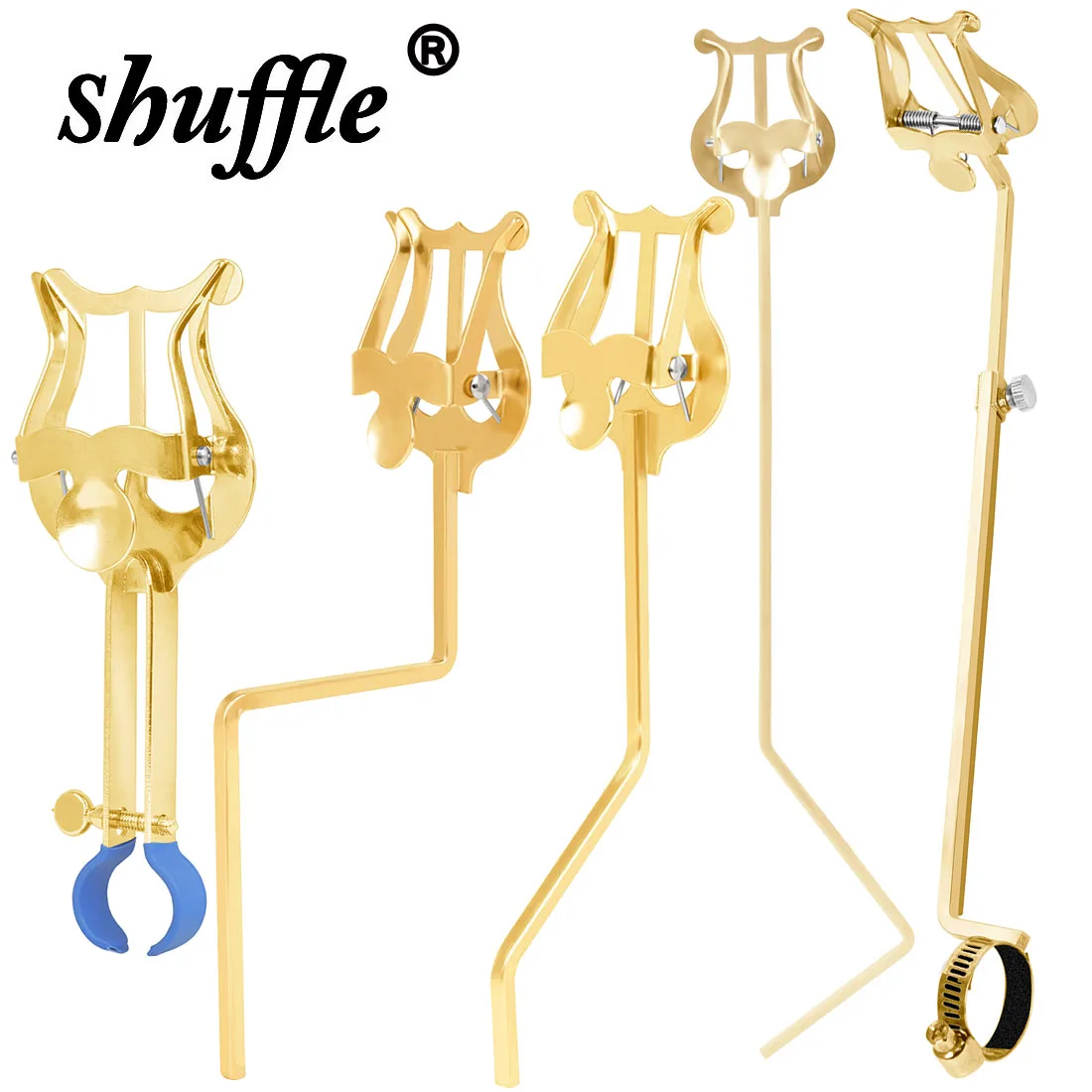 Music Stand Trumpet Flute Winds Alto Saxophone Portable Marching Sheet Golden Music Stands Musical Instruments Accessories