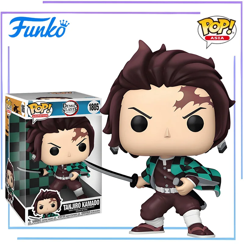 

Genuine Edition FUNKO POP《Demon Slayer》Tanjiro Kamado Anime Action Decoration Ornament Model Toys Assembly Collectible Model