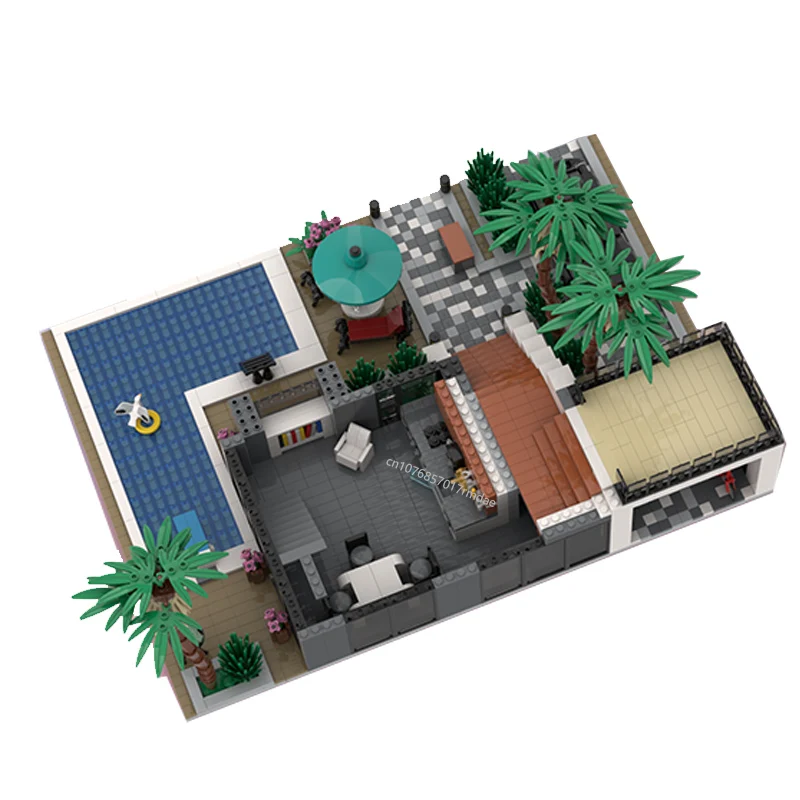 Moc Modular Casa Building Blocks, venda quente, Street View, personalizado moderno, DIY ideias criativas, brinquedo infantil, presente de aniversário, cidade, 3156pcs