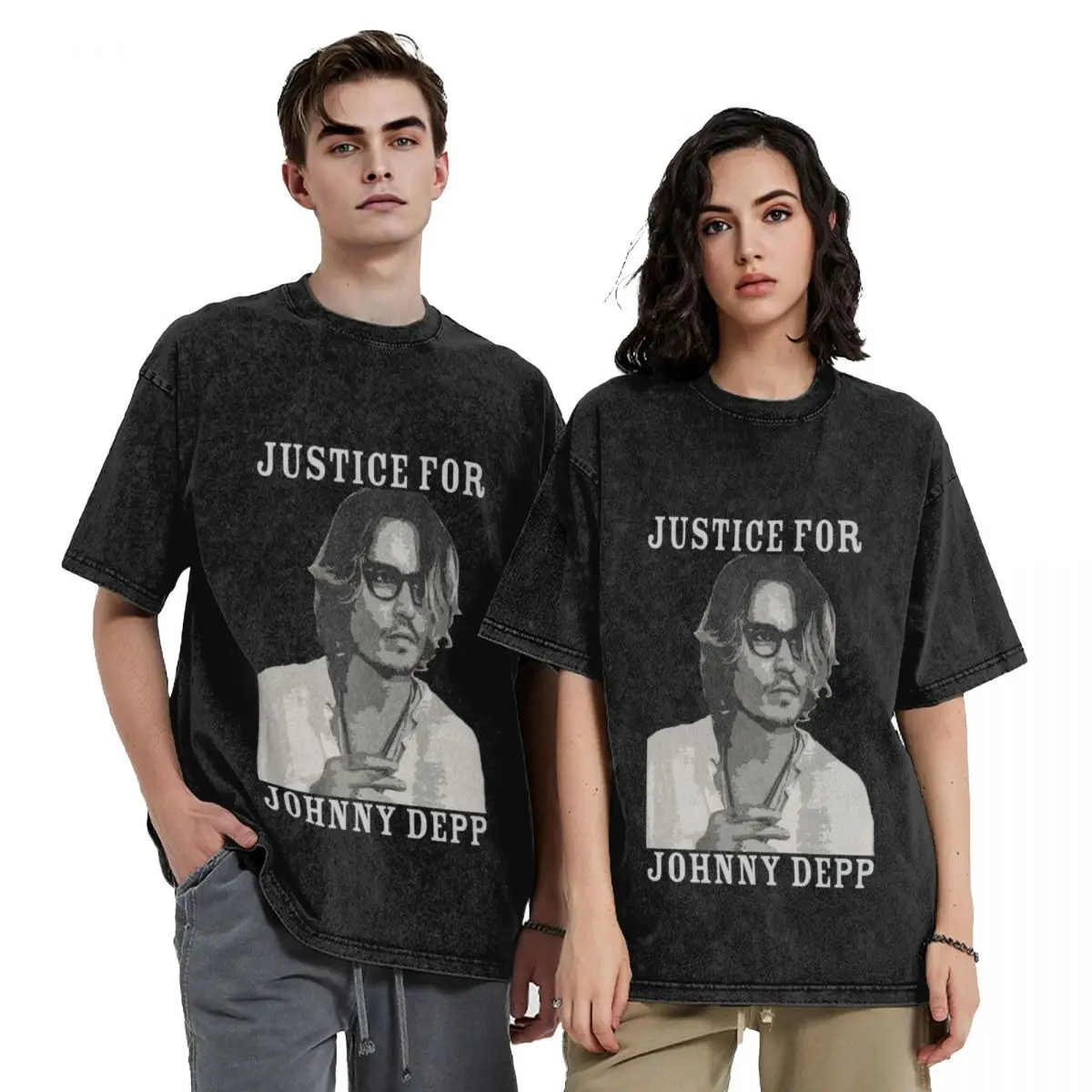 

Justice For Johnny Depp T-Shirt summer 2025 Blouse kawaii clothes men workout shirt