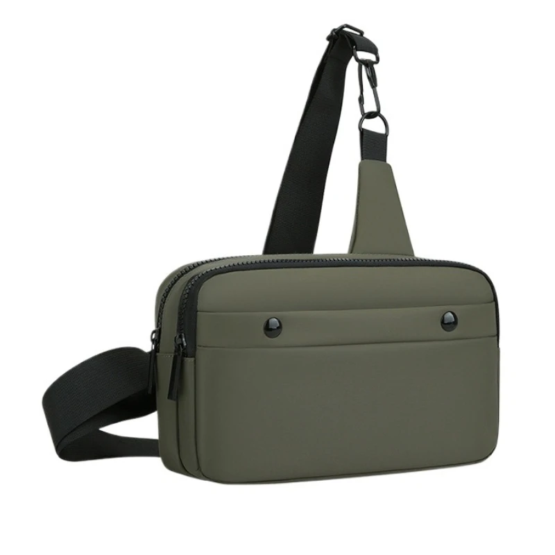 Practical Sling Shoulder Crossbody Pack Multi‑Pocket Zipper Messenger Bag for Commuting Travel Outdoor Daily Casual Activities