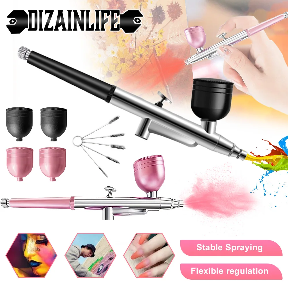 Airbrush Nails Spray Gun Painting Mini for Painting Paint Gun for Cake Tattoo Makeup Paint Spray Gun Beauty Inkjet Car Repair