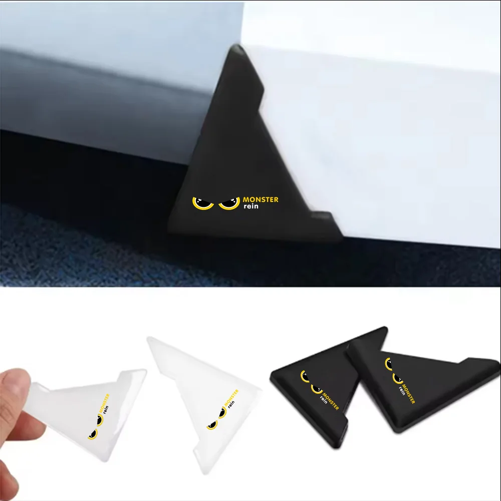 Car Door Corner Anti-Collision Sticker Cartoon Corner Protector Yellow Devil Eye Door Edge Scratch Protection Strip Car Anti-Collision Strip Door Opening Protection Gadget