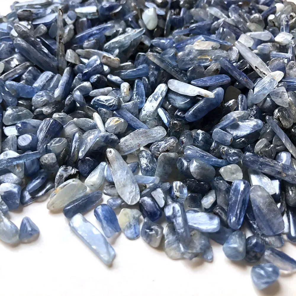 Blue Kyanite Chips Crystals Gravel Natural Stones Healing Reiki Chakra Gemstone Mineral Specimen Home Decor Garden Decorations