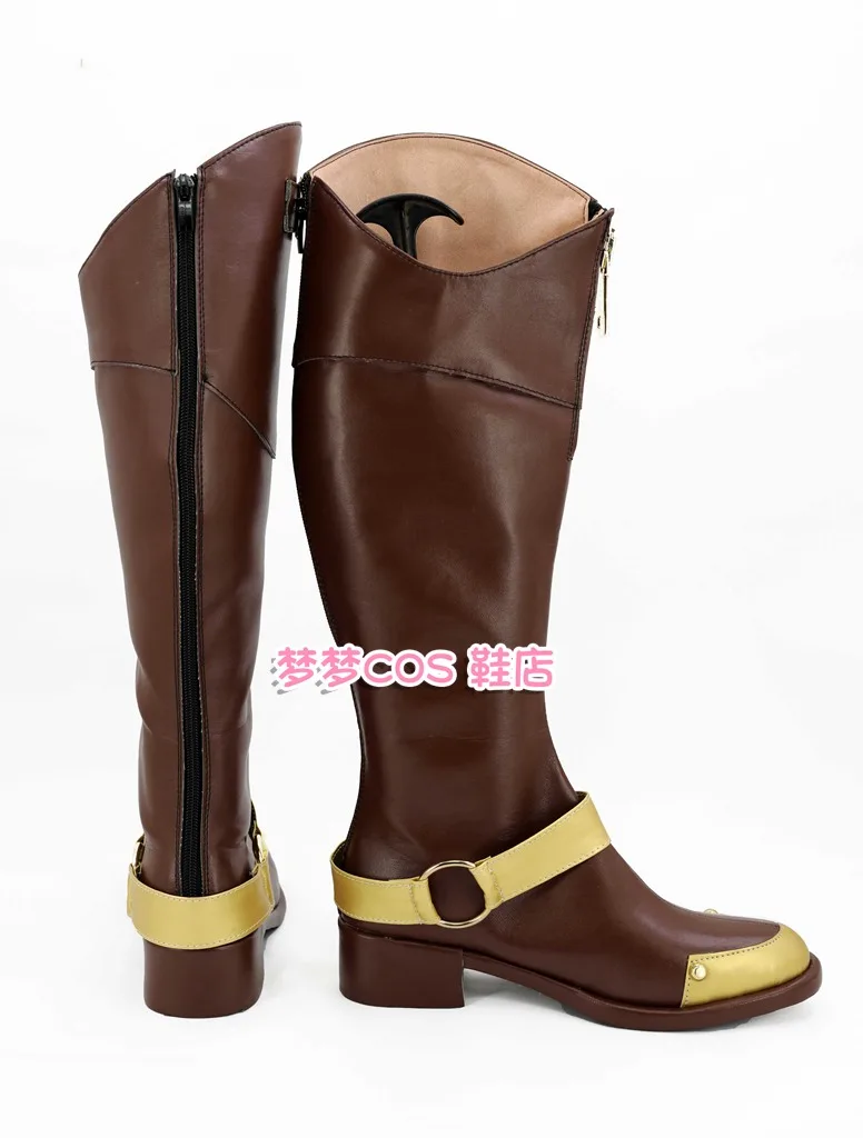 RWBY Yang Xiao Long Cosplay Costume Shoes Handmade Faux Leather Boots