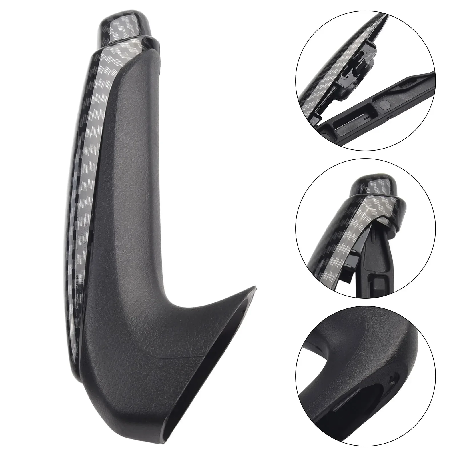 High Quality Hand Brake Cover Car Practical 2022 Accessories Brand New Replacement Vehicle ABS Carbon Fiber Style