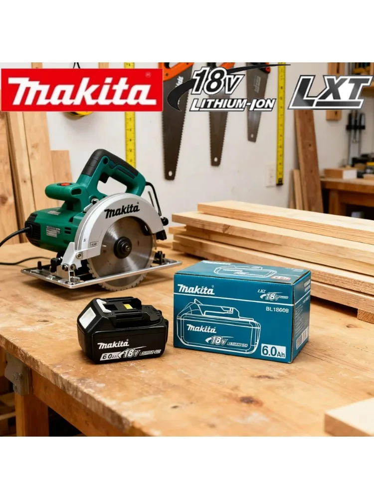 BL1850 do Makita 18V 6Ah Oryginalna Bateria Bl1830 Bl1860 Bl1850B Baterie do Narzędzi Kompatybilne z Bezprzewodową Szlifierką Makita 18 V — 2