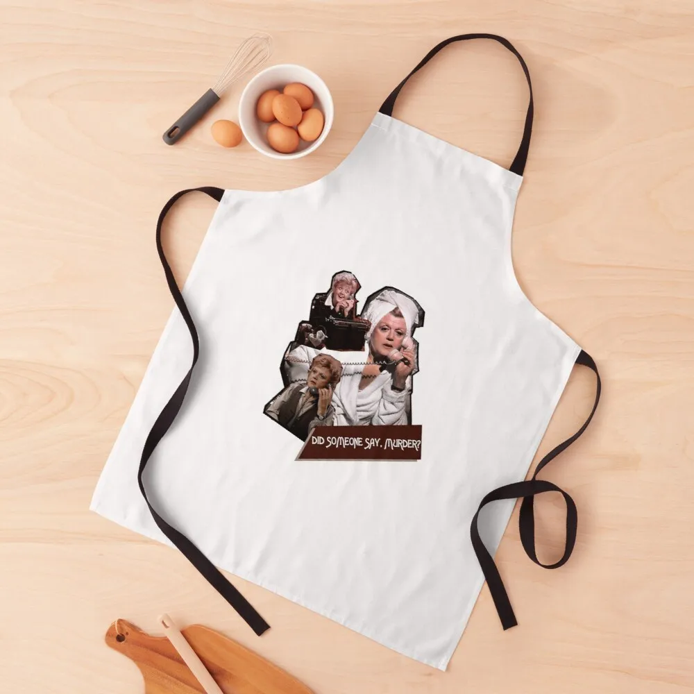 Did Someone Say, Murder? (Murder She Wrote) Apron household items custom kitchen apron woman