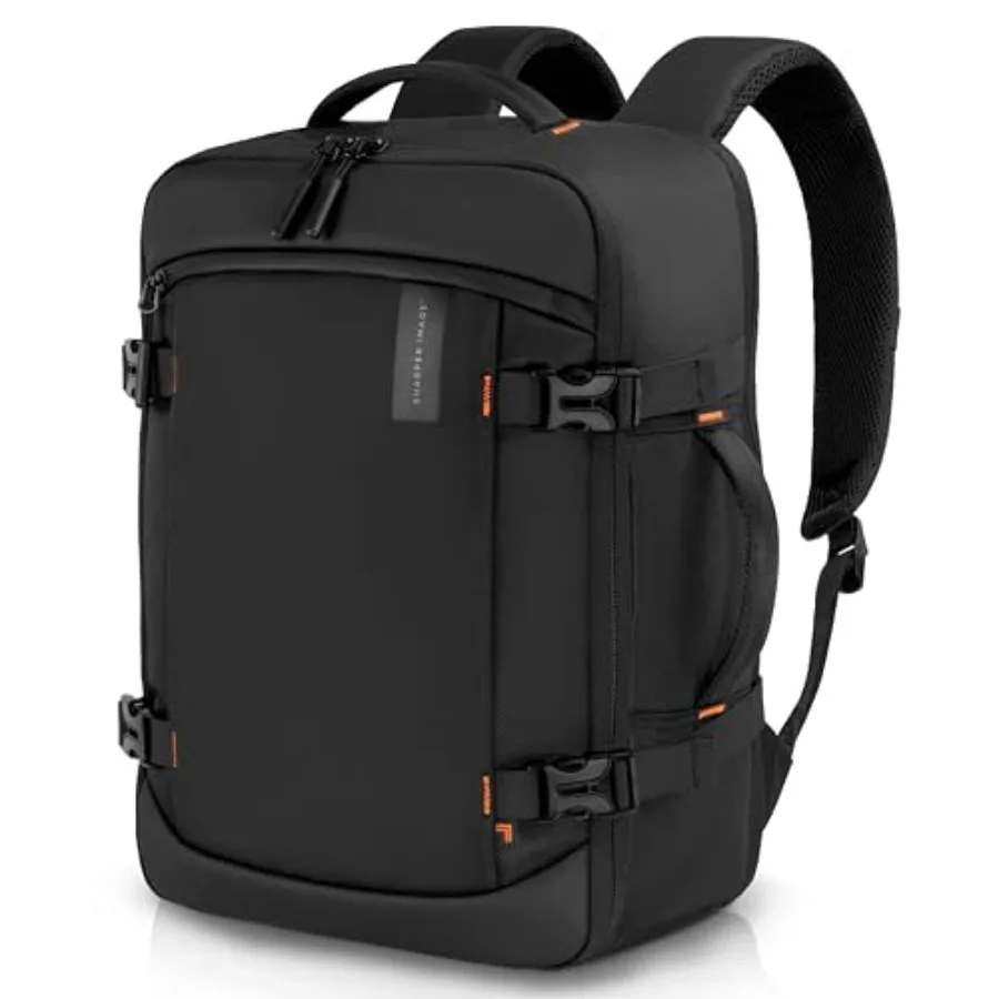 

Sharper Image Travel Backpack for Men and Women 23L TSA Flight Approved Weekender Bag for Carry On Luggage, Fits 17" Laptop, Wa