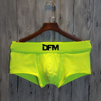 Men's Fashionable Trunks Youth Skin Friendly Cotton Breathable Thin Bulge Pouch Boxer Shorts Student Comfortable Sports Panties