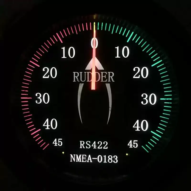 Digital Signal Transmission Marine Rudder Angle Generator Indicator Meter Replacement Gauge For Ship Steering Console