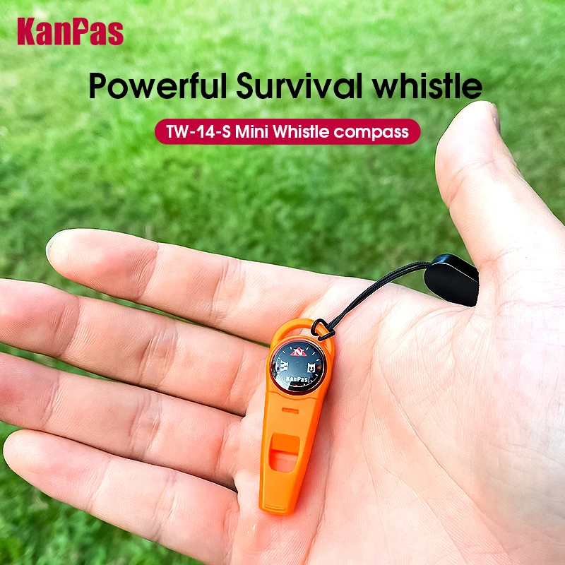 

Kanpas mini Whistle compass with Reflective Rope/ EDC compass/Outdoor compass/survival compass