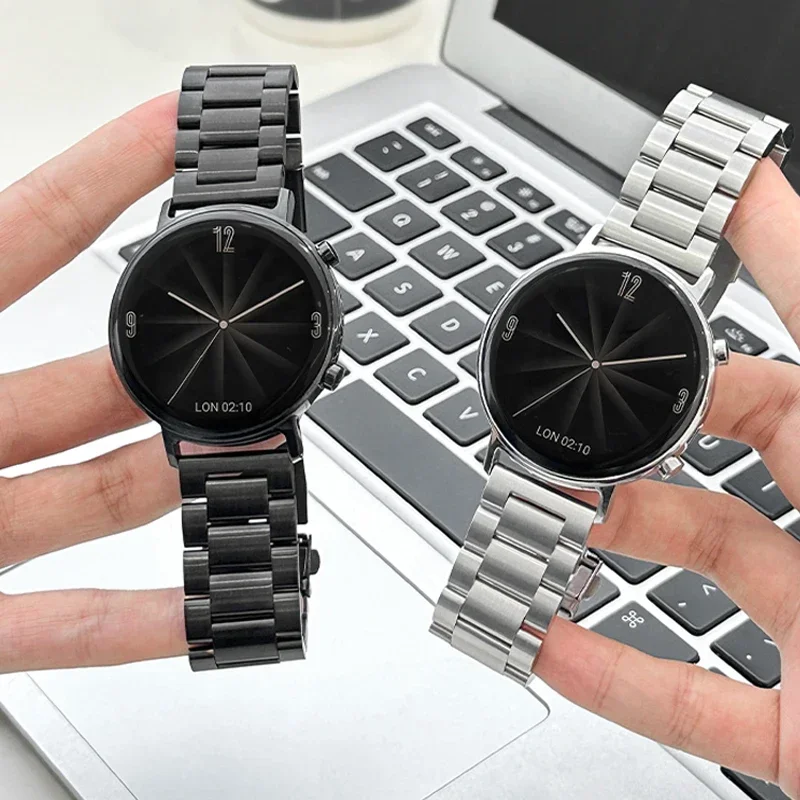 حزام من الفولاذ المقاوم للصدأ لساعة Amazfit Active 2 الذكية سوار معدني لساعة Amazfit Active Milanese Loop Correa