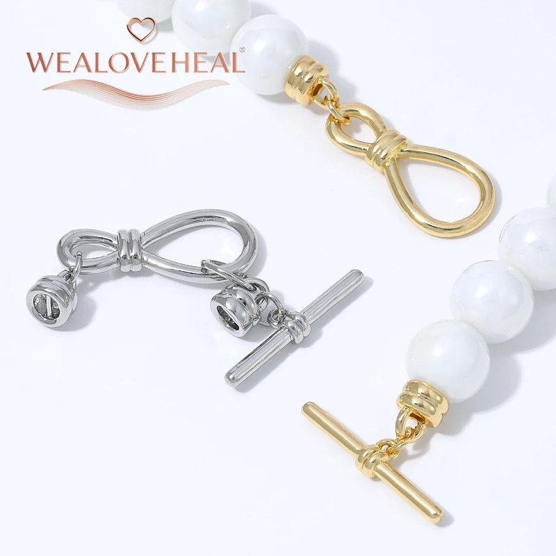 18K vergoldeter Messing-Unendlichkeits-Verschluss mit Endkappe für DIY-Armband- und Halsketten-Schmuckherstellung. – Detail 15