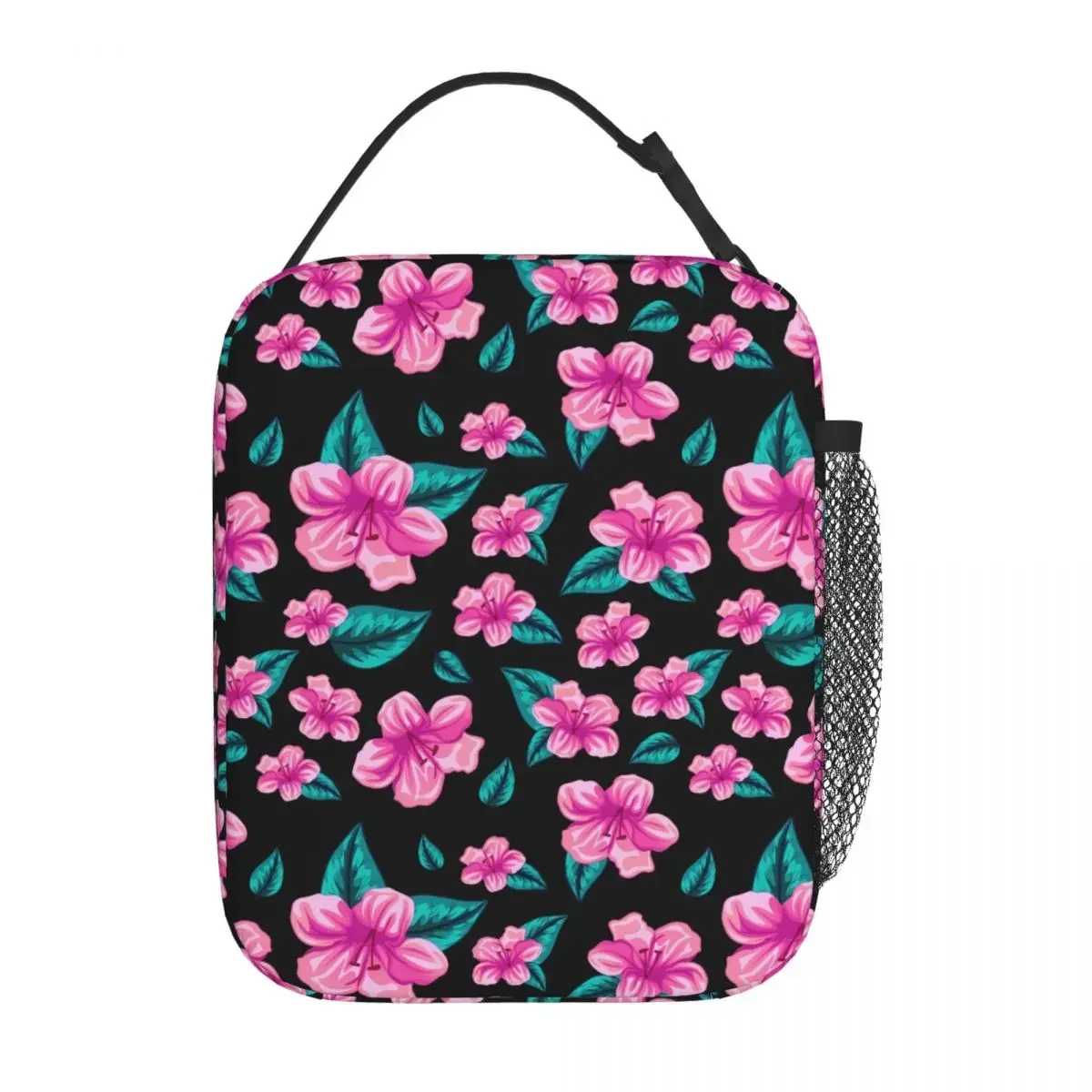 Tropical Floral Lunch Bag Hawaiian Flower Picnic Lunch Box For Child Casual Thermal Lunch Bags Oxford Insulated Cooler Bag Xmas