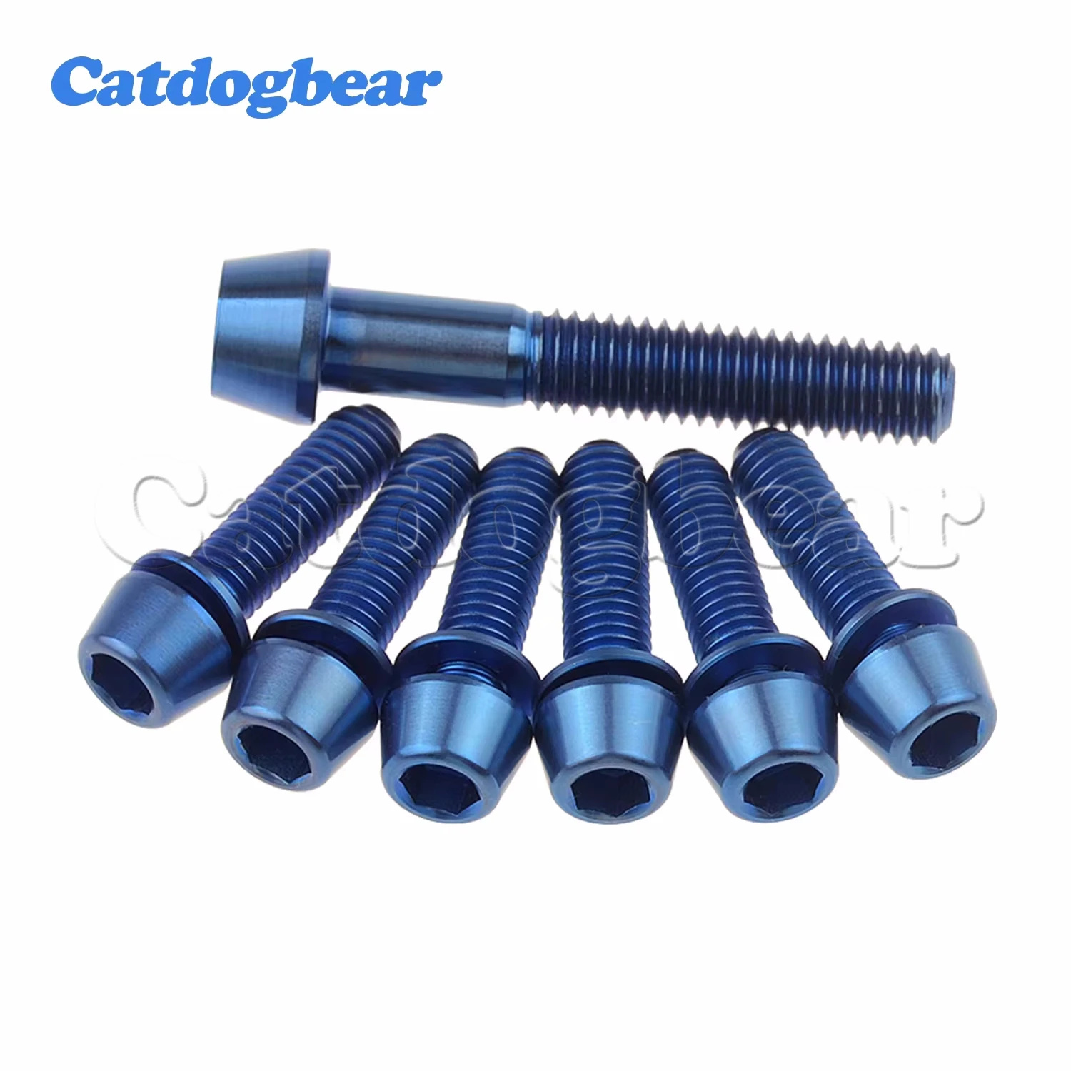 Catdogbear 1PCS M6X35mm Square/Taper Hex Socket Bolt + 6PCS M5X16 18 20mm Taper Head with Washer Screws For Bicycle Accessories