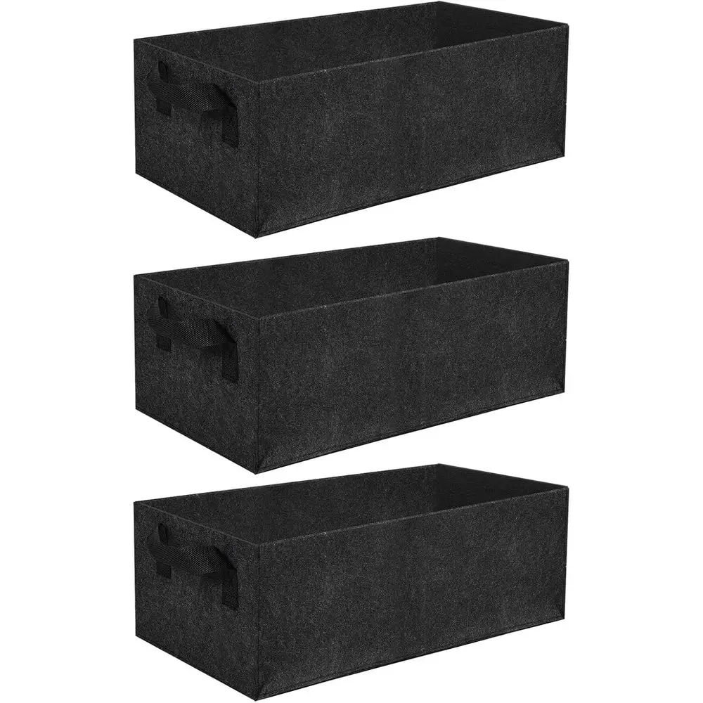 3 Pack Plant Grow Bags, Breathable Fabric Raised Garden Bed, 36L/9.5 Gallon 400GSM Heavy Duty Growing Pots for Vegetable, Flower