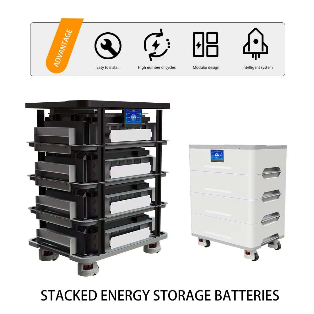 48V 400Ah Lithium Battery 51.2V 200Ah 10kVA 10kW 20kW Hybrid Solar Power System IP65 Protection Class Stackable CAN