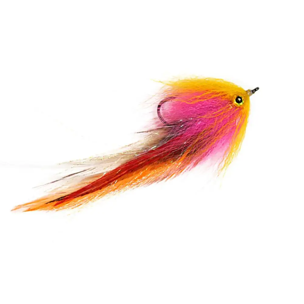 Sharp Feather Hook Trout Salmon Steelhead Pike Streamer Fly Fishing Flies Tool