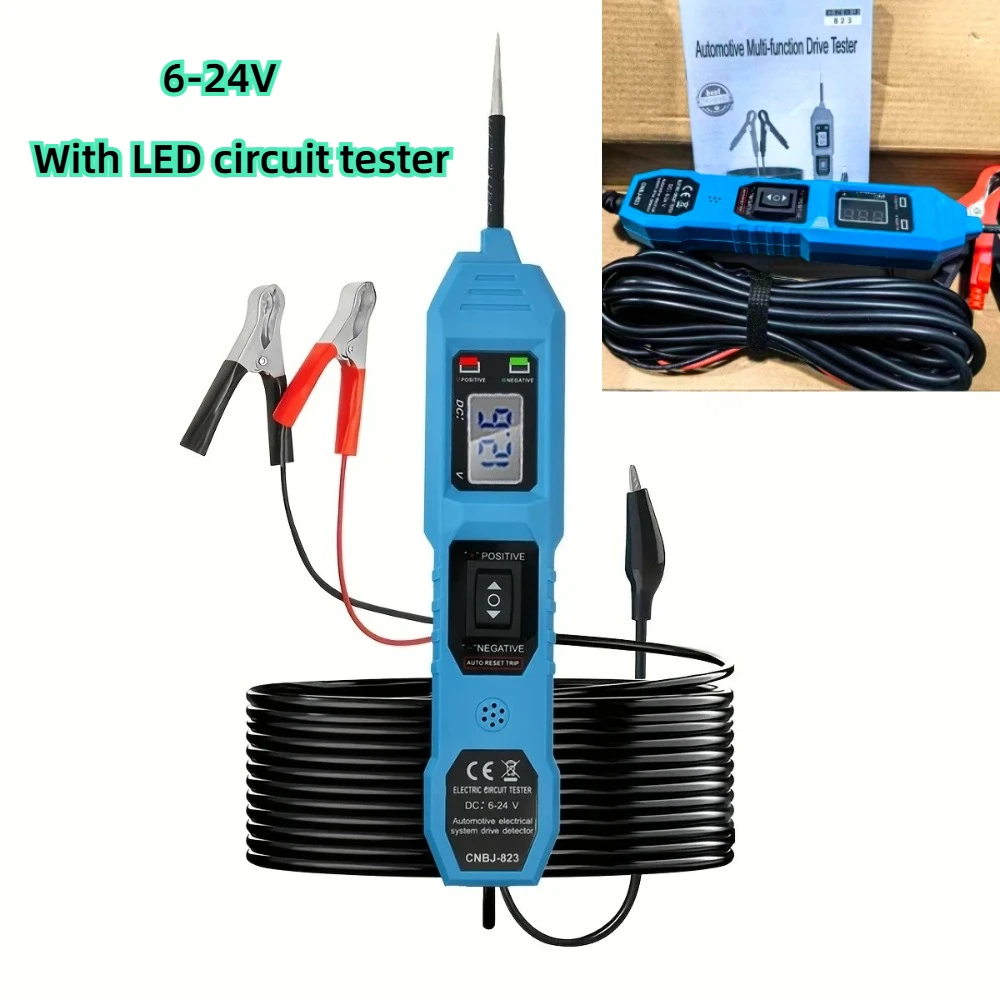 

Universal Digital Multimeter Probe Smart Car Circuit Tester 6-24V Dc Automotive Electrical Systems with LED Digital Display