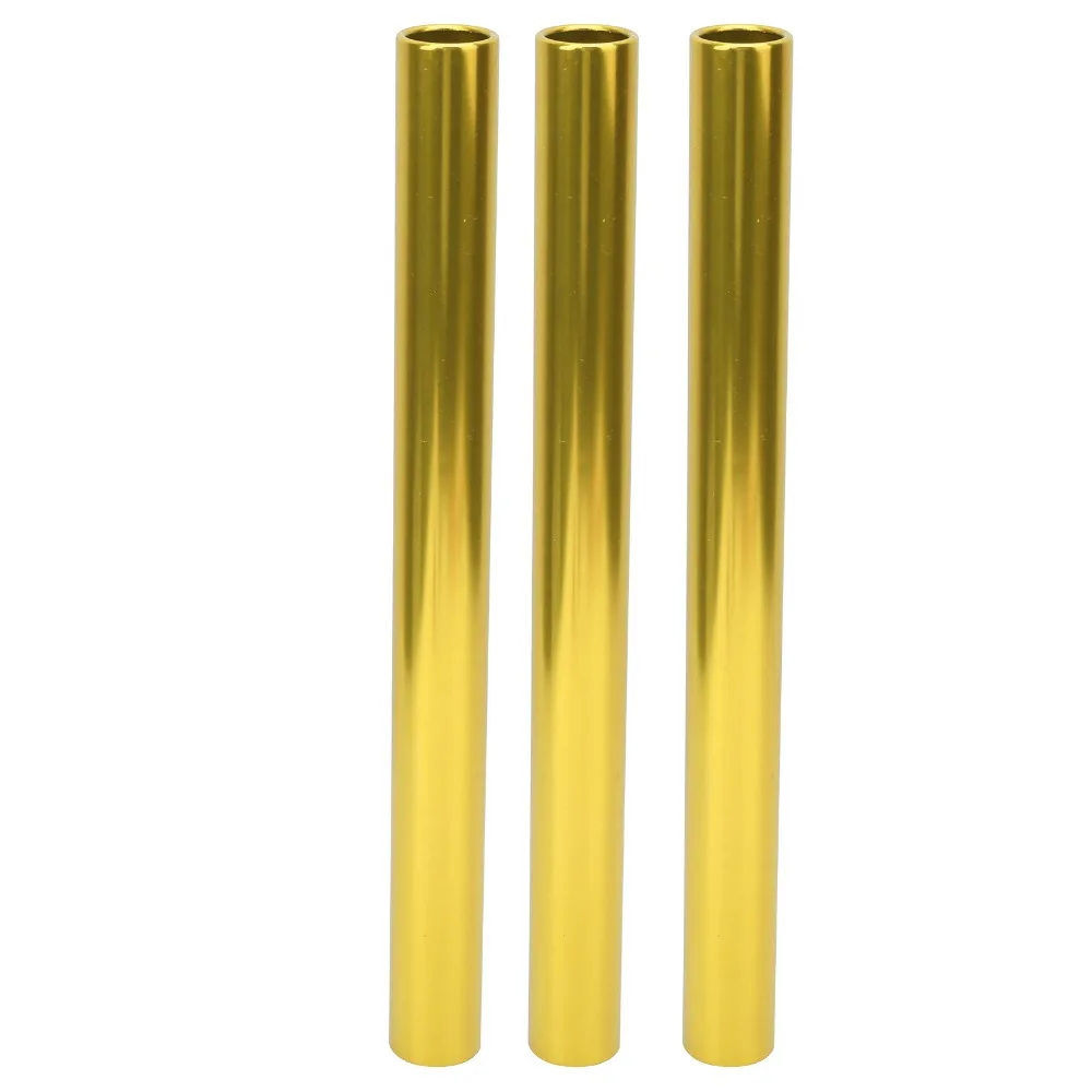 

3pcs Aluminum Alloy Relay Batons Durable Electroplating Track and Field Baton Lightweight Aluminum Relay Batons Track and Field