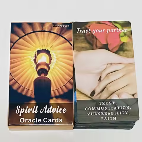 Spirit Advice Oracle Cards 47 Deck English Version Spirit Board games with Keywords on Cards