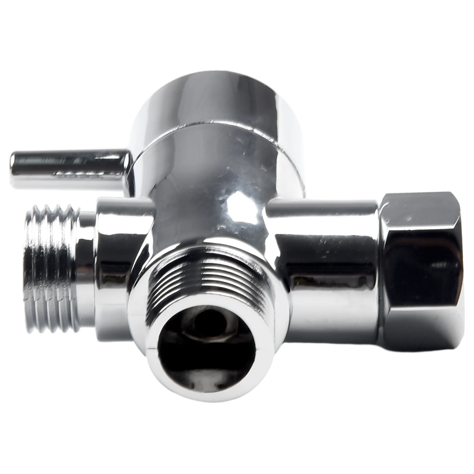 3 Ways Valve ABS Chrome Diverter Valve Shower Head Shunt Kitchen Bidet Sprayer Shower Fixture Home Improvement Bidet Sprayer
