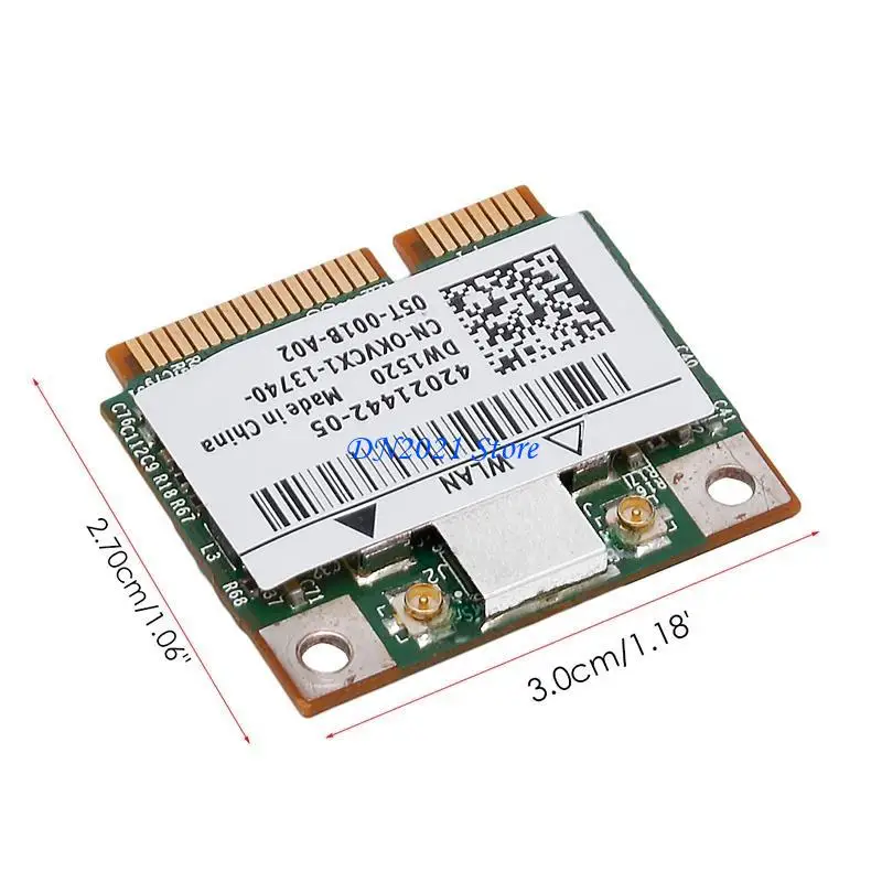 F3KE Dual Band Wireless BCM943224HMS DW1520 Half Mini Pci-e Wifi Placa WLAN para