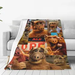 Alf The Animated Series Blanket Coral Fleece Plush All Season Cartoon Television Warm Throw Blankets for Sofa Travel Quilt