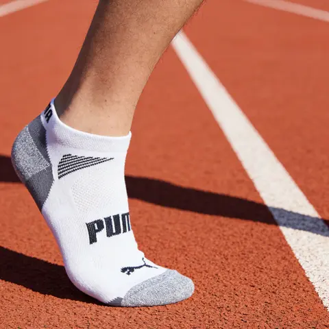 PUMA Casual Knit Socks - Color-Block Design Comfortable and Versatile Athletic Socks (4-Pack)