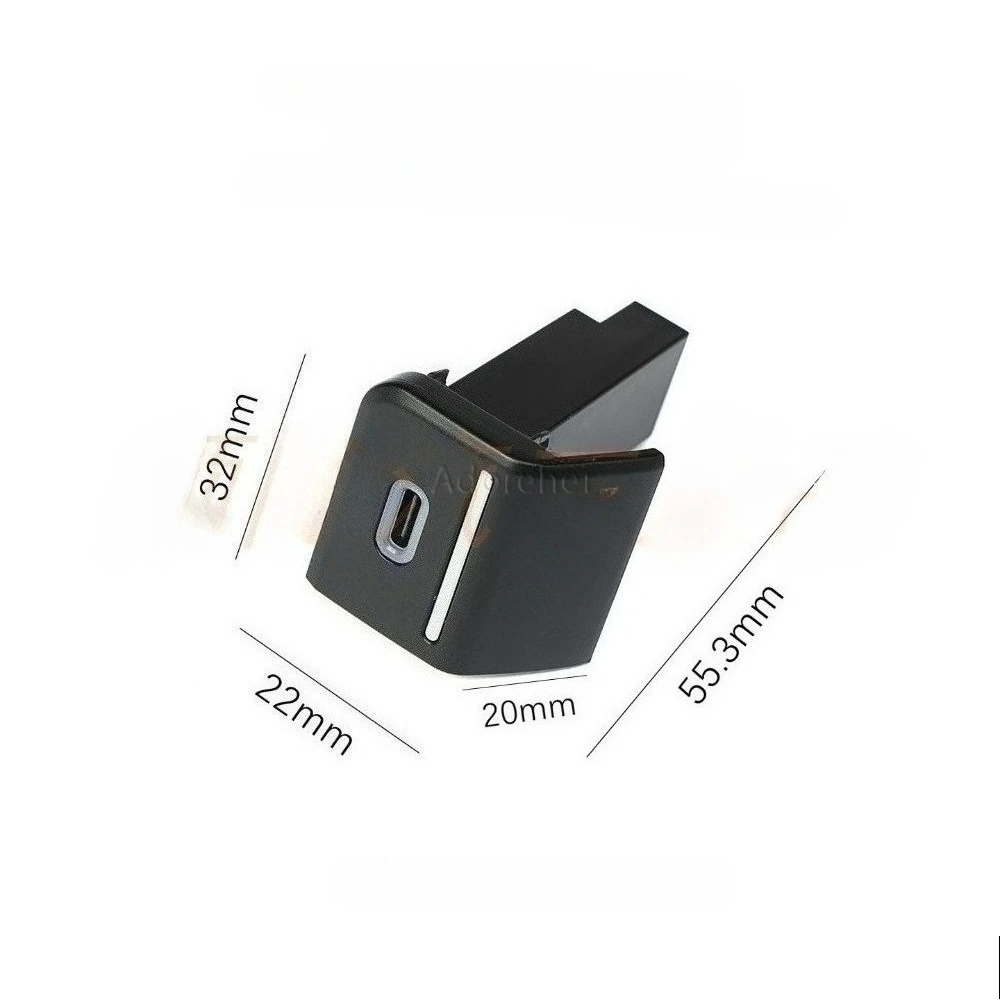Quick Charge Car Charger QC3.0 USB Interface Socket Fast Car Charger Adapter Fit for VW Beetle 2013-2019 Accessories
