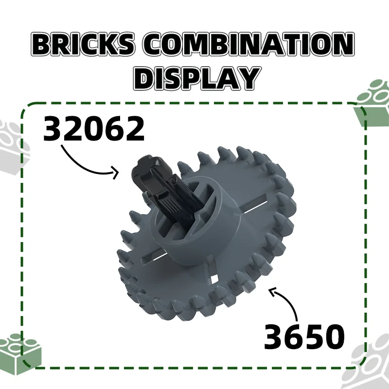 Wange 90 sztuk/partia 3650 korona przekładnia klocki Moc akcesoria techniczne kompatybilne z zabawkami z klocków pudełko upominkowe dla dzieci