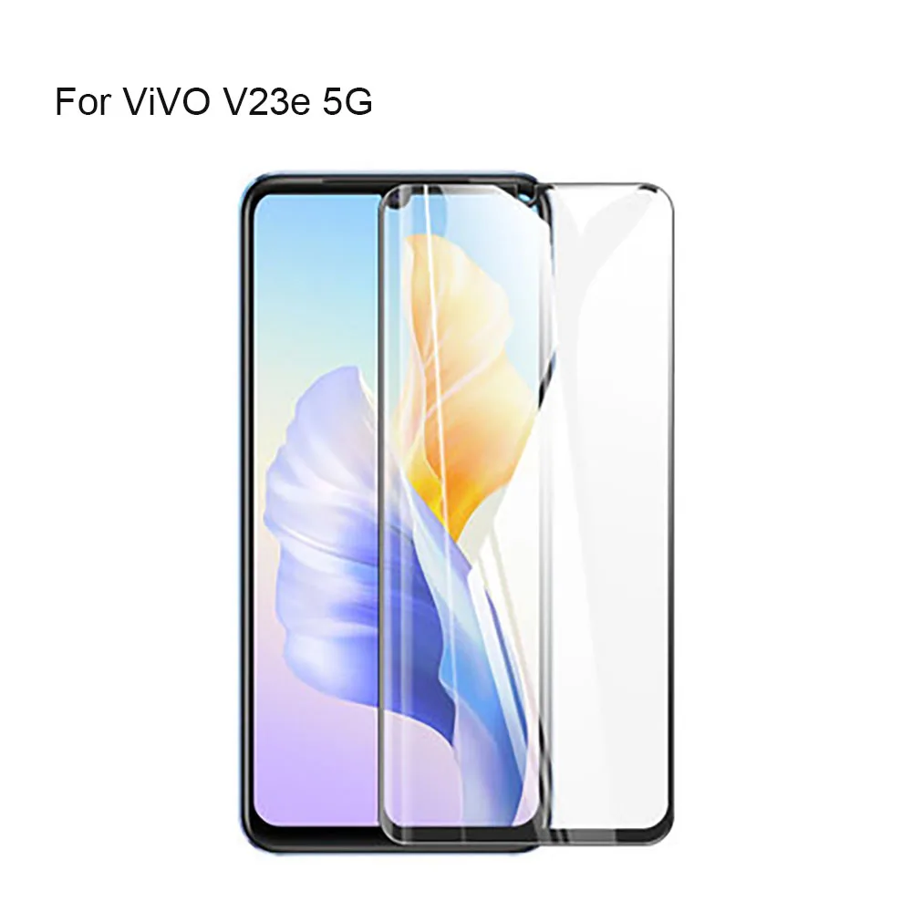 2pcs 9H Full Cover Screen Protector glass For ViVO V23e 5G Full HD Explosion-proof tempered film For ViVO V23e 5G