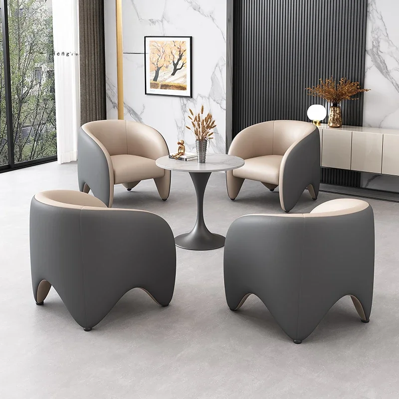 SGF Modern Sales Office Negotiation 4 chairs Small round table Reception table and chairs