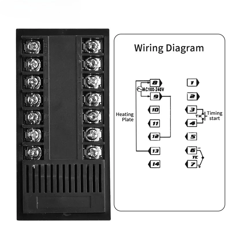 TC3-401T PID Temperature Controller Timer Thermometer Relay K-type 400℃ AC100~220V Integration Control Instrument Buzzer Alarm