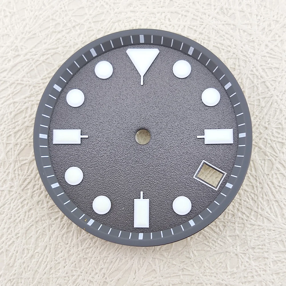 29.5mm Watch Dial NH35 Dial Custom LOGO Laser Printed Logo/Name DIY Luminous Dial NH35 Case Suitable For NH35/NH36 Movements