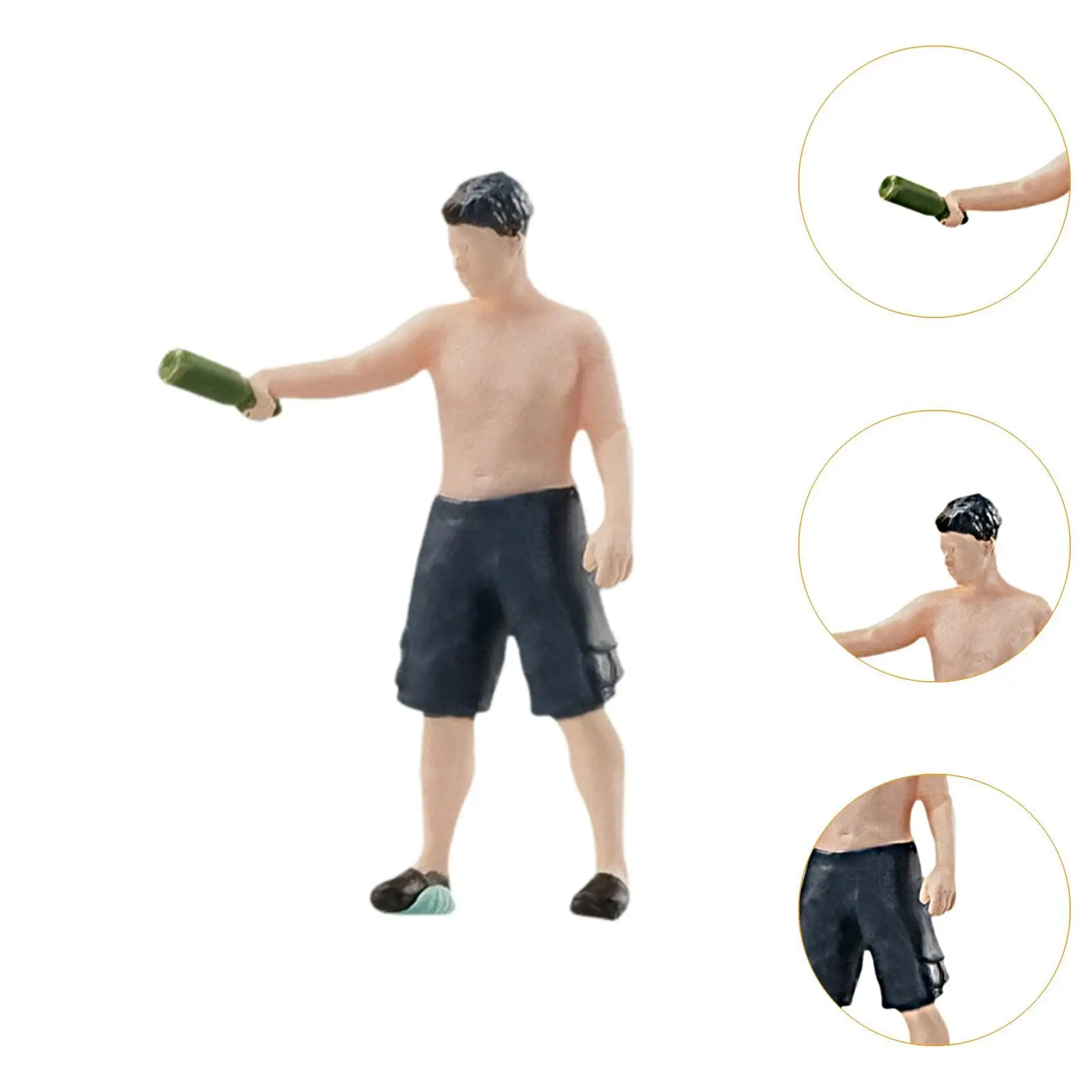 Figura en miniatura a escala 1:64, figura de personas pequeñas, regalos para niños, paisaje en miniatura