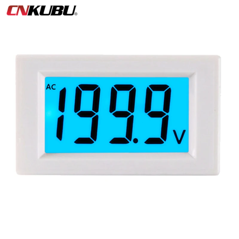 D85-222 AC Digital Display Voltmeter AC0-36V110V600V HD LCD Meter Head 220V Power Supply Easy to Install