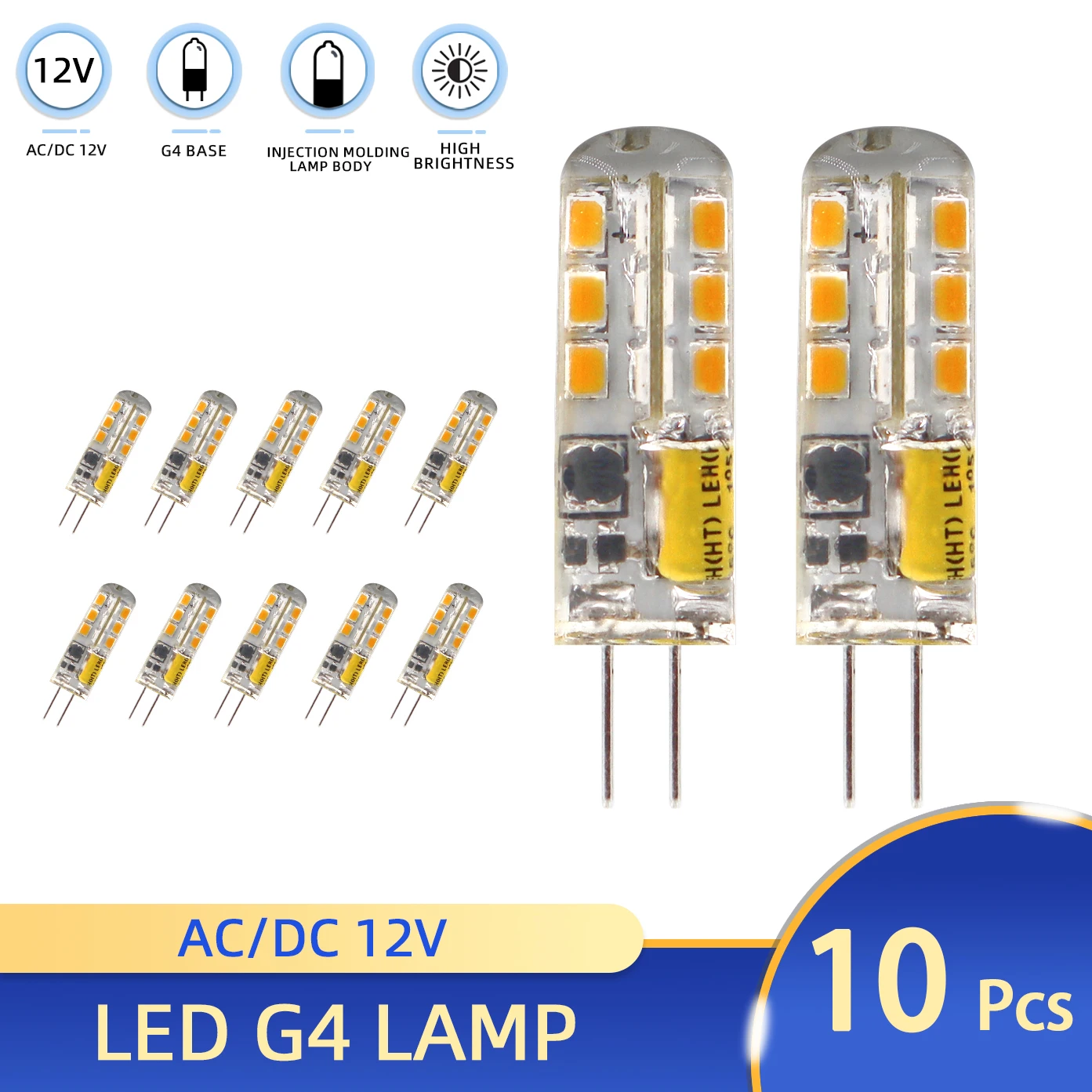 10PCS Mini G4 Led L…