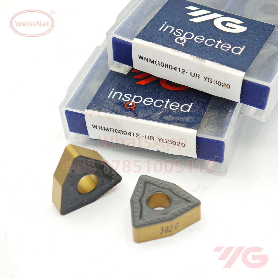

30pcs YG-1 WNMG060404 WNMG080412-UR UF YG3030 YG3020 YG801 Carbide Insert WNMG Inserts