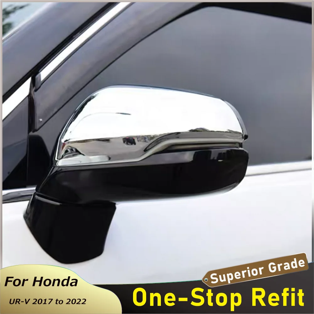 

Car Styling For Honda UR-V URV 2017 2018 2019 2020 2021 2022 ABS Chrome Rear View Mirror Cover Trims Frame