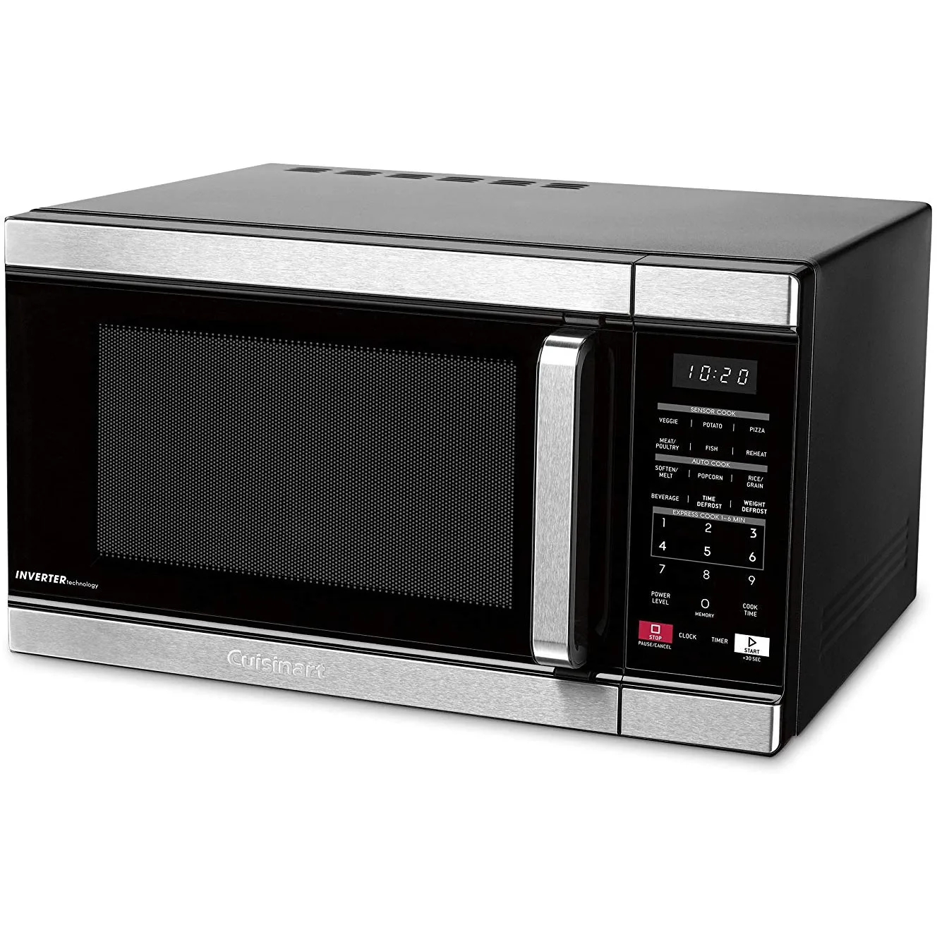 

110 stainless steel microwave oven, silver