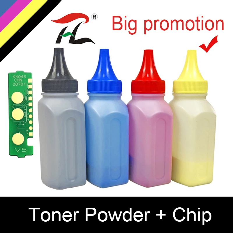 4 Colors Refill Toner Powder Clt-406s 406 clt-k406s Toner Cartridge for samsung CLP 360 365 C410W C460W C460FW CLX 3305 chip