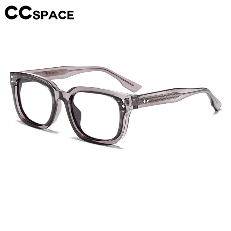 Square Rivet Reading Men Women Fashion Resin Optical Presbyopic Spectacles Custom Diopter +50+100+200+300+400+600 #303419