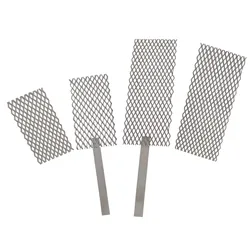 Electrodo de malla de platino y titanio con mango, Ideal para joyería galvanizada de oro y plata